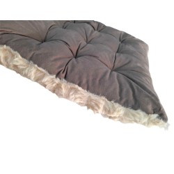 Μαξιλάρι καρέκλας γούνινο - 35x35cm - 571527 - Beige