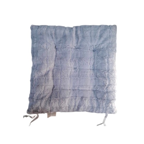 Μαξιλάρι καρέκλας γούνινο - 35x35cm - 571527 - Grey