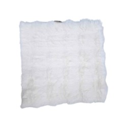 Μαξιλάρι καρέκλας γούνινο - 40x40cm - 571537 - White