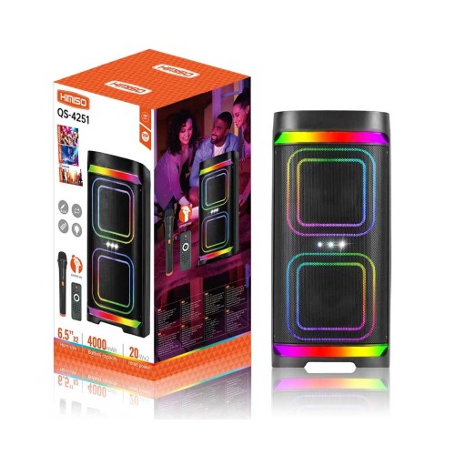 Φορητό ηχείο subwoofer με μικρόφωνο Karaoke - QS-4251 - 260943