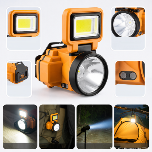 Επαναφορτιζόμενος φακός εργασίας LED - T719 COB - 051229