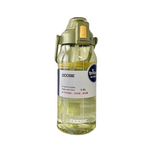 Φορητό παγούρι πλαστικό με καλαμάκι - 1500ml - 831622 - Green